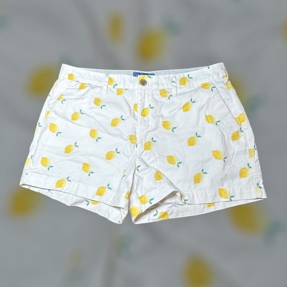 Old Navy Womens Lemon Print Casual Everyday Shorts - Size 8 Summer - Picture 2 of 7